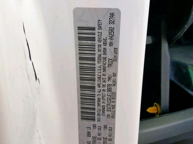 3C6TRVCG2JE138678 - 2018 RAM PROMASTER 白色 照片 10