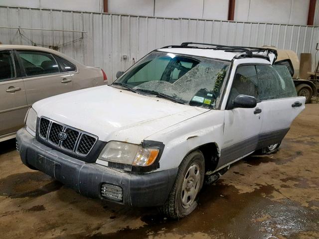 JF1SF63501H715404 - 2001 SUBARU FORESTER L WHITE photo 2