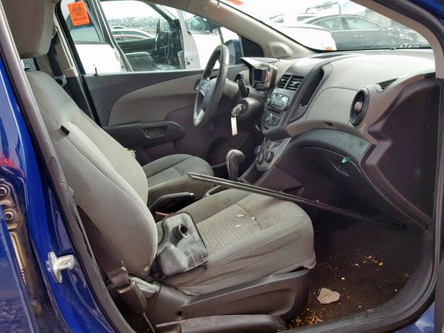 1G1JA5SH4C4232303 - 2012 CHEVROLET SONIC LS 蓝色 照片 5