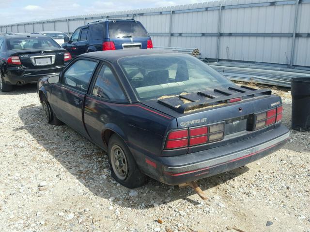 1G1JE1117J7101024 - 1988 CHEVROLET CAVALIER R BLUE photo 3