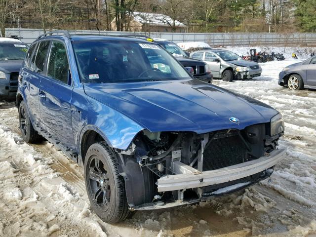 WBXPA934X6WD25572 - 2006 BMW X3 3.0I BLUE photo 1