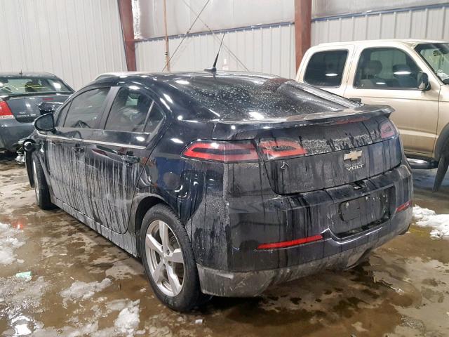 1G1RD6E41BU102163 - 2011 CHEVROLET VOLT BLACK photo 3