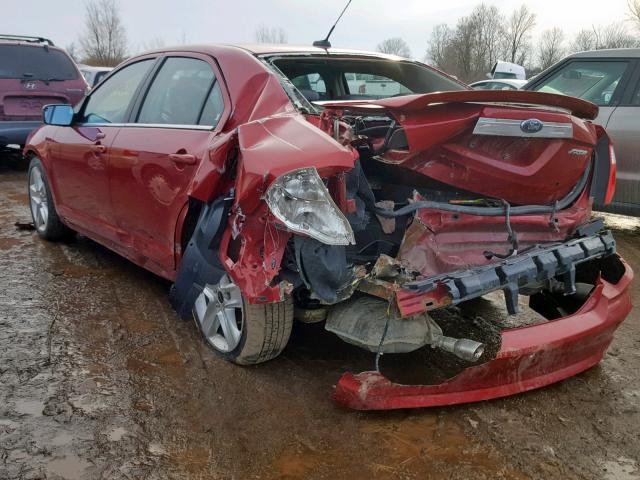 3FAHP0KC4AR130232 - 2010 FORD FUSION SPO RED photo 3