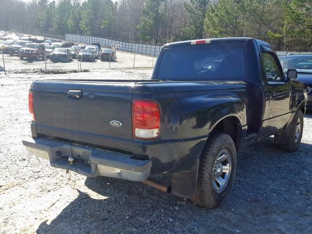 1FTYR10C4YPC04831 - 2000 FORD RANGER BLACK photo 4