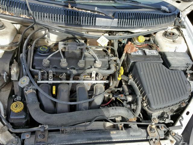 1B3ES46C71D217730 - 2001 DODGE NEON SE WHITE photo 7