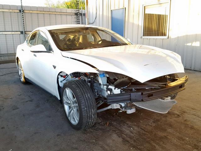 5YJSA1CN6DFP08652 - 2013 TESLA MODEL S WHITE photo 1