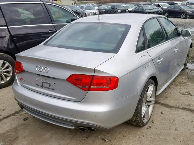 WAUKGAFL5AA118341 - 2010 AUDI S4 PRESTIG SILVER photo 4