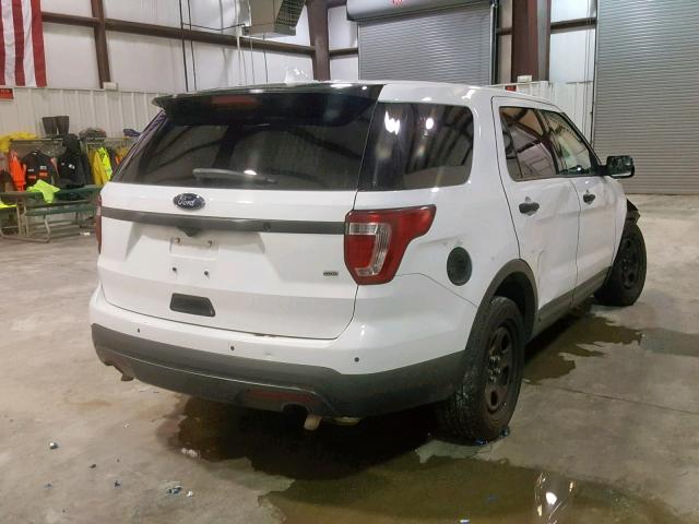 1FM5K8AR9HGD65402 - 2017 FORD EXPLORER P WHITE photo 4