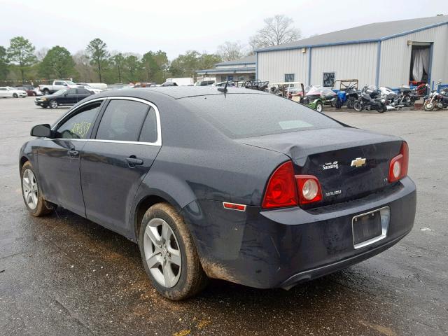 1G1ZG57B594175429 - 2009 CHEVROLET MALIBU LS BLACK photo 3
