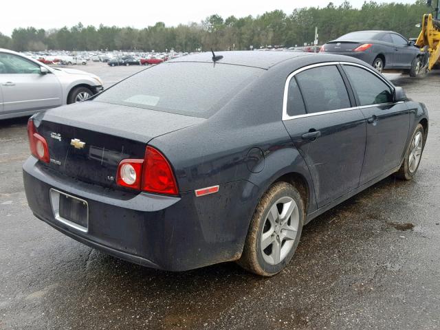 1G1ZG57B594175429 - 2009 CHEVROLET MALIBU LS BLACK photo 4