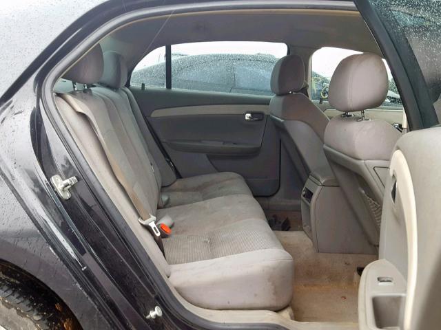 1G1ZG57B594175429 - 2009 CHEVROLET MALIBU LS BLACK photo 6