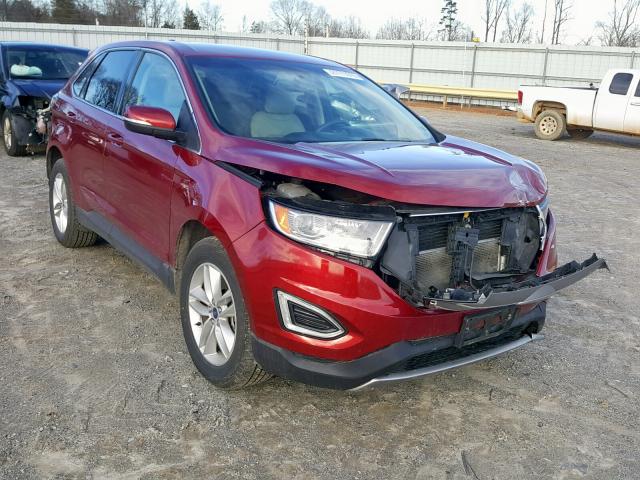 2FMPK4J85GBB73828 - 2016 FORD EDGE SEL RED photo 1