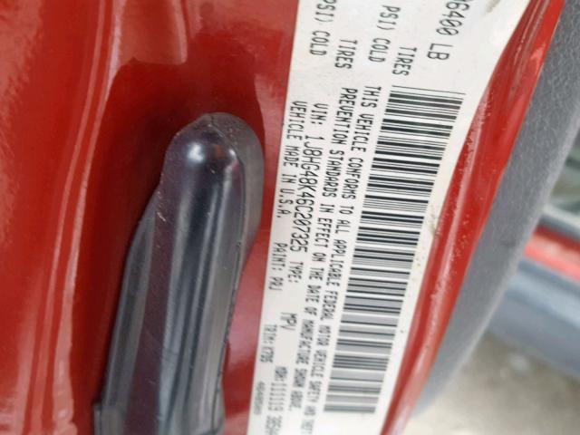 1J8HG48K46C207325 - 2006 JEEP COMMANDER RED photo 10