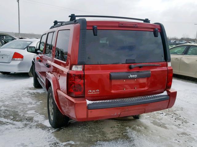 1J8HG48K46C207325 - 2006 JEEP COMMANDER RED photo 3