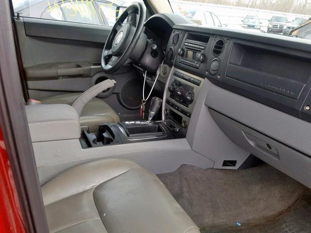 1J8HG48K46C207325 - 2006 JEEP COMMANDER RED photo 5