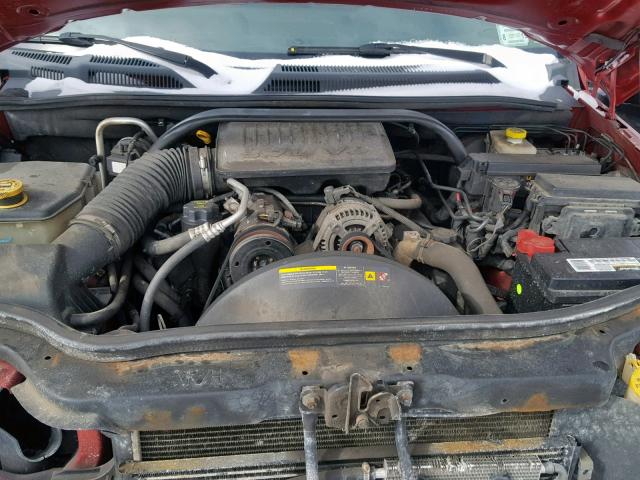 1J8HG48K46C207325 - 2006 JEEP COMMANDER RED photo 7