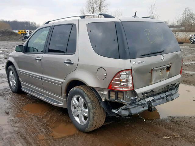 4JGAB57EX5A538540 - 2005 MERCEDES-BENZ ML 350 SILVER photo 3