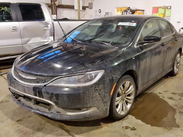 1C3CCCAB2FN634125 - 2015 CHRYSLER 200 LIMITE BLACK photo 2