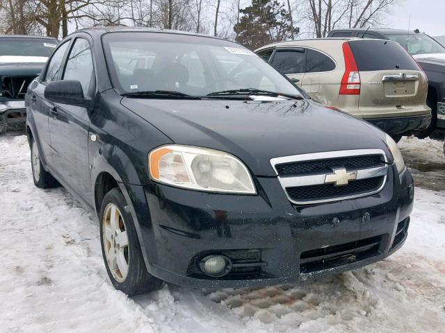 KL1TG56687B067520 - 2007 CHEVROLET AVEO LT BLACK photo 1