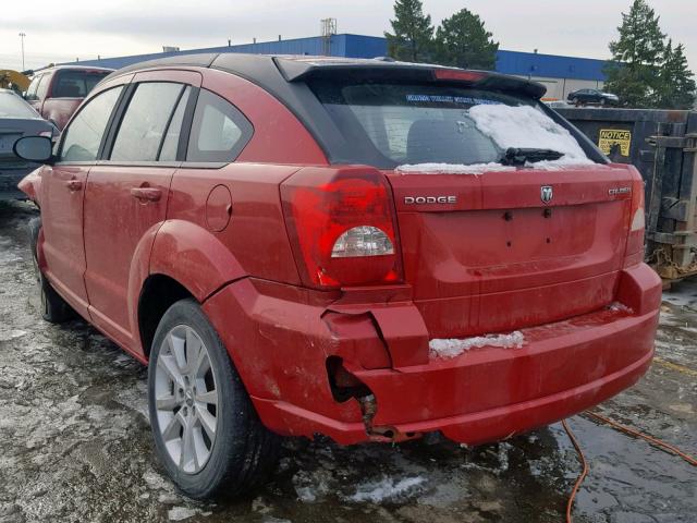 1B3CB5HA9BD143558 - 2011 DODGE CALIBER HE RED photo 3