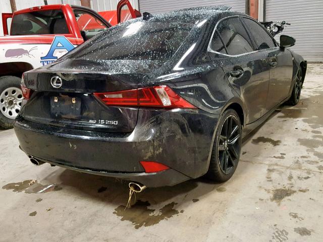 JTHCF1D21E5012826 - 2014 LEXUS IS 250 BLACK photo 4