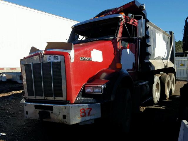 1NKDXUTX9BJ291820 - 2011 KENWORTH CONSTRUCTI RED photo 2