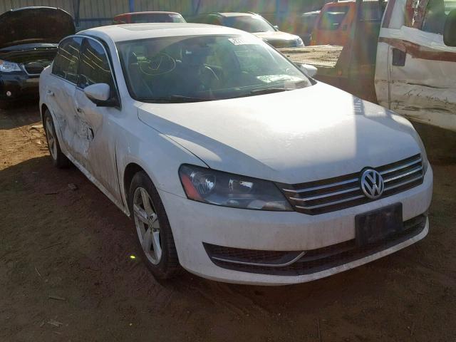 1VWBP7A35CC015552 - 2012 VOLKSWAGEN PASSAT SE WHITE photo 1