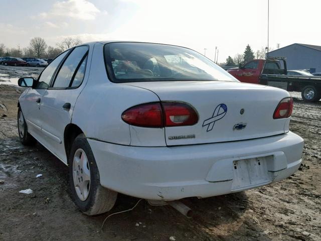 1G1JC524027294916 - 2002 CHEVROLET CAVALIER B WHITE photo 3