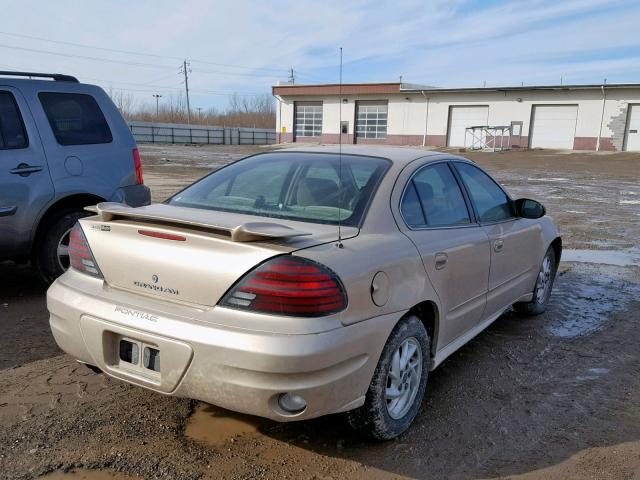 1G2NF52E74C239046 - 2004 PONTIAC GRAND AM S GOLD photo 4