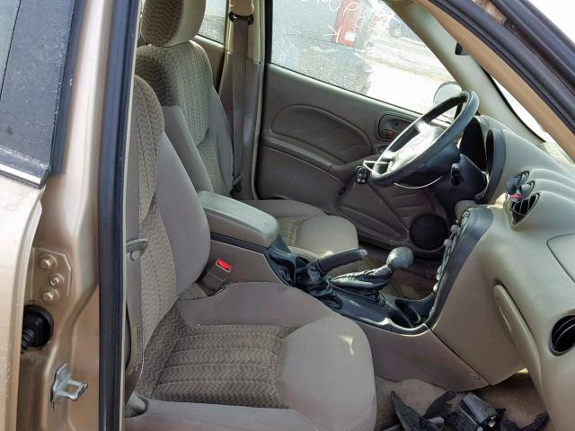 1G2NF52E74C239046 - 2004 PONTIAC GRAND AM S GOLD photo 5