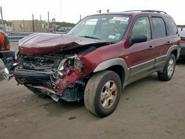 4F2CZ96113KM27980 - 2003 MAZDA TRIBUTE ES RED photo 2