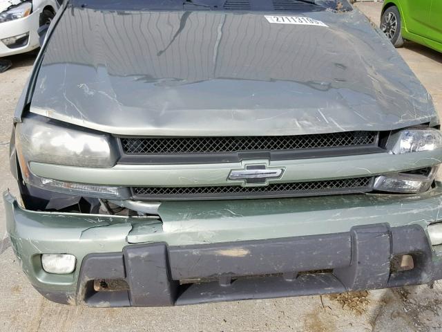 1GNDT13S432157381 - 2003 CHEVROLET TRAILBLAZE GREEN photo 7