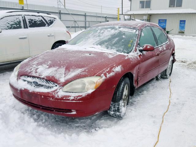 1FAFP55223G234770 - 2003 FORD TAURUS SES MAROON photo 2