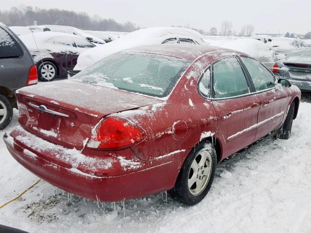 1FAFP55223G234770 - 2003 FORD TAURUS SES MAROON photo 4