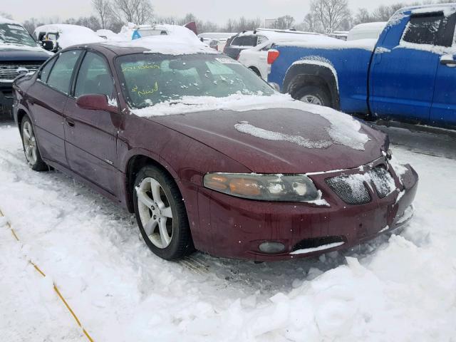 1G2HZ54Y55U207929 - 2005 PONTIAC BONNEVILLE MAROON photo 1