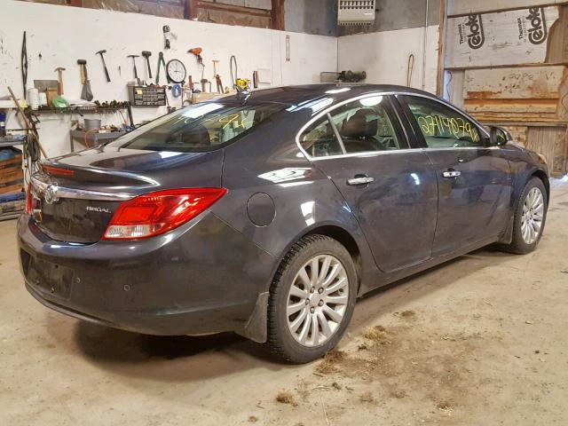 2G4GS5EK0C9161180 - 2012 BUICK REGAL PREM GRAY photo 4