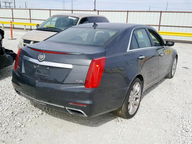 1G6AS5S33E0157275 - 2014 CADILLAC CTS PERFOR GRAY photo 4