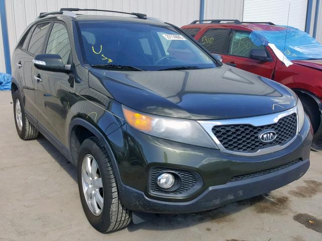 5XYKT3A17BG139080 - 2011 KIA SORENTO BA GREEN photo 1