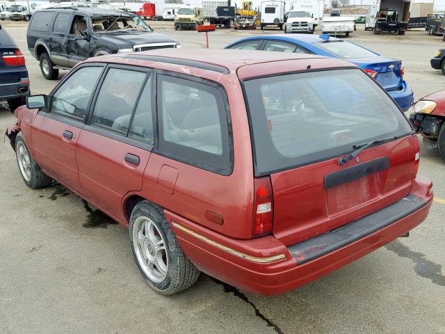 3MAPM15J5PR645845 - 1993 MERCURY TRACER RED photo 3