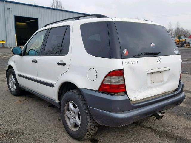 4JGAB54E9WA031151 - 1998 MERCEDES-BENZ ML 320 WHITE photo 3