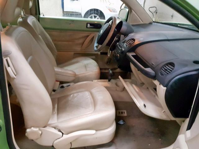 3VWCC21C01M422497 - 2001 VOLKSWAGEN NEW BEETLE მწვანე ფოტო 5