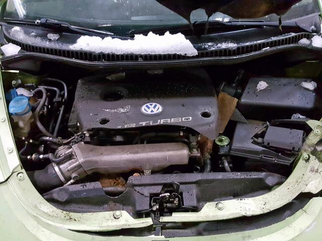 3VWCC21C01M422497 - 2001 VOLKSWAGEN NEW BEETLE მწვანე ფოტო 7