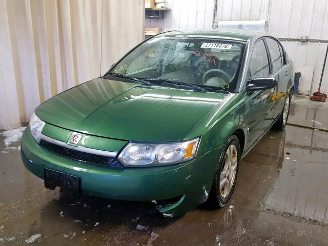 1G8AK52F13Z145961 - 2003 SATURN ION LEVEL GREEN photo 2