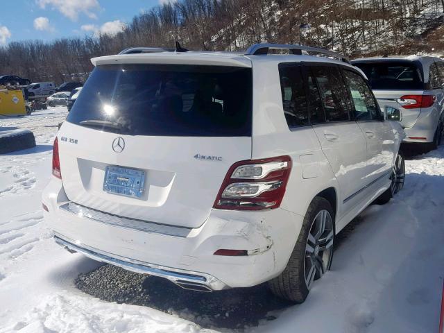 WDCGG8JB0FG357228 - 2015 MERCEDES-BENZ GLK 350 4M WHITE photo 4