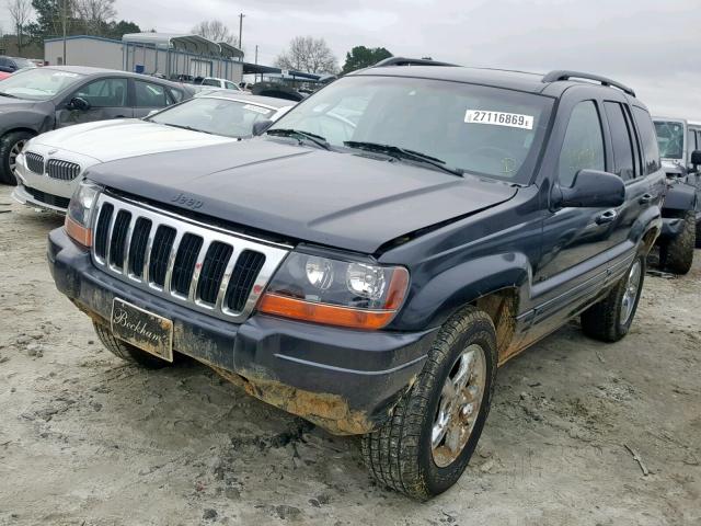 1J8GX58S32C273165 - 2002 JEEP GRAND CHER GRAY photo 2