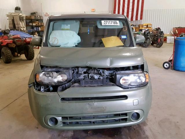 JN8AZ28R19T120740 - 2009 NISSAN CUBE BASE GREEN photo 9