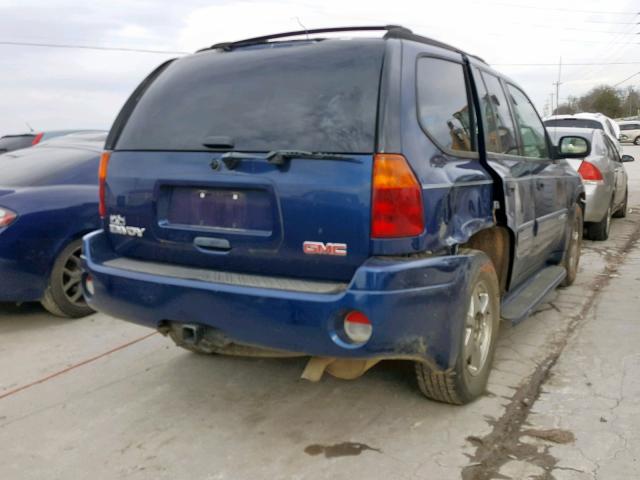 1GKDS13S042245829 - 2004 GMC ENVOY BLUE photo 4