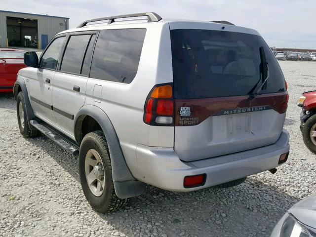 JA4LS21H73J011643 - 2003 MITSUBISHI MONTERO SP GRAY photo 3