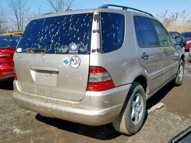 4JGAB54E21A227697 - 2001 MERCEDES-BENZ ML 320 TAN photo 4