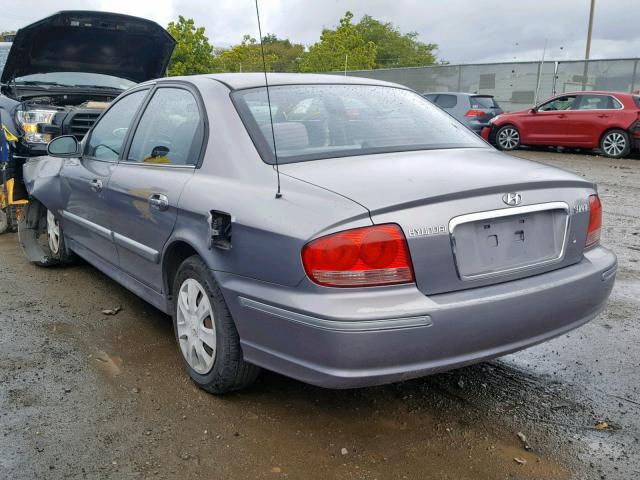 KMHWF25S25A164507 - 2005 HYUNDAI SONATA GL GRAY photo 3